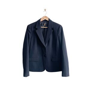 Nine West Womens Blazer Suit Jacket Long Sleeve Black Size 10